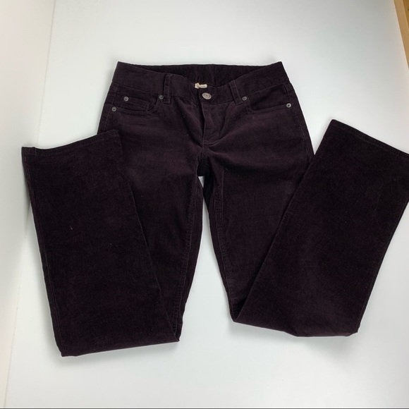J Crew Favourite  Fit Purple Corduroy Pants size 00S - Picture 2 of 8